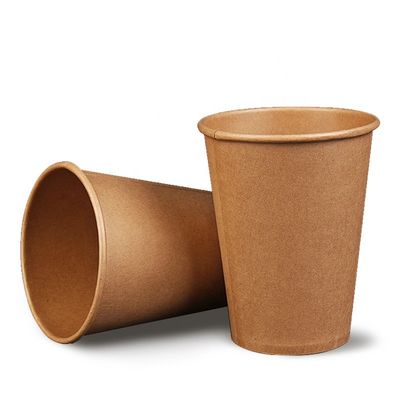 Os copos de papel descartáveis biodegradáveis de 8 onças papel de embalagem únicos copos de café da parede