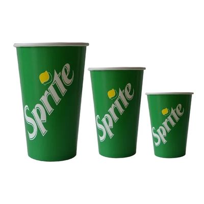 os copos de papel descartáveis da cola do PLA do PE de 22oz 640ml forram os copos frios 300gsm da bebida