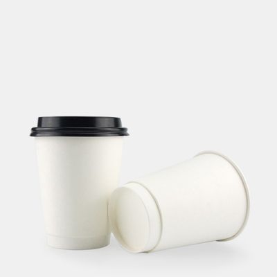 copo de papel descartável da dupla camada do copo de café do Livro Branco do uso de 16oz 500cc único