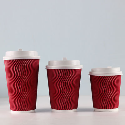 copos frios descartáveis da bebida do papel de parede da ondinha de Boba da bolha 280gsm com tampas