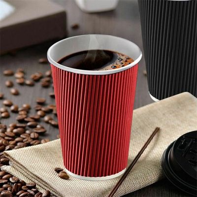 copos frios descartáveis da bebida do papel de parede da ondinha de Boba da bolha 280gsm com tampas