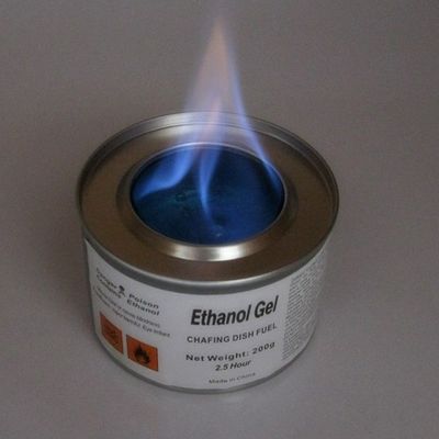 álcool etílico de 200g Tin Catering Gel Chafing Fuel que cozinha o gel de aquecimento do combustível do alimento